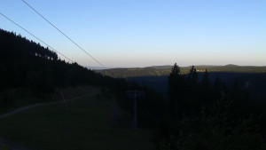 Skiareál Klínovec - Sjezdovka Jáchymovská, lanovka Prima Express - 1.7.2025 v 05:45