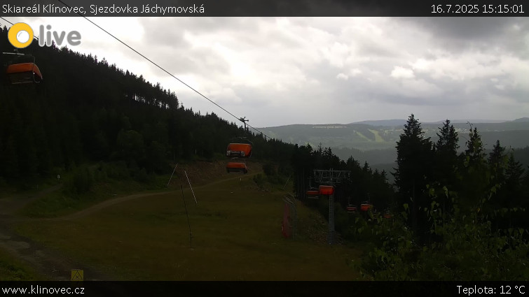 Skiareál Klínovec - Sjezdovka Jáchymovská, lanovka Prima Express - 16.7.2025 v 15:15 Skiareál Klínovec - Sjezdovka Jáchymovská, lanovka Prima Express - 16.7.2025 v 15:15