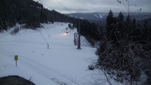 Skiareál Klínovec - Sjezdovka Jáchymovská, lanovka Prima Express - 25.11.2025 v 16:45