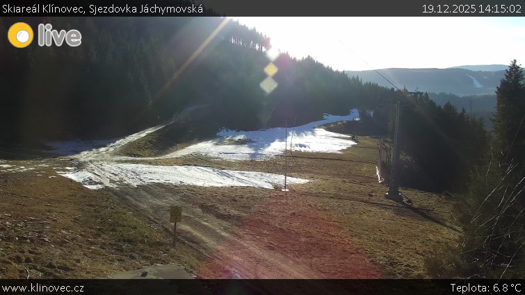 Skiareál Klínovec - Sjezdovka Jáchymovská, lanovka Prima Express - 19.12.2025 v 14:15