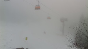 Skiareál Klínovec - Sjezdovka Jáchymovská, lanovka Prima Express - 6.2.2026 v 08:45