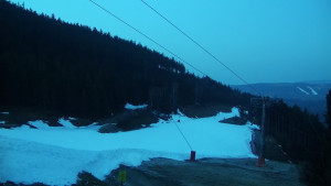 Skiareál Klínovec - Sjezdovka Jáchymovská, lanovka Prima Express - 22.3.2026 v 05:45