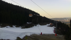 Skiareál Klínovec - Sjezdovka Jáchymovská, lanovka Prima Express - 22.3.2026 v 07:45