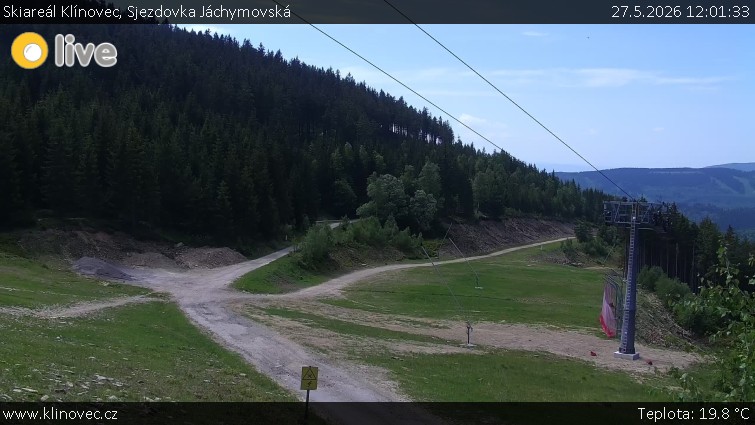 Skiareál Klínovec - Sjezdovka Jáchymovská, lanovka Prima Express - 27.5.2026 v 12:01