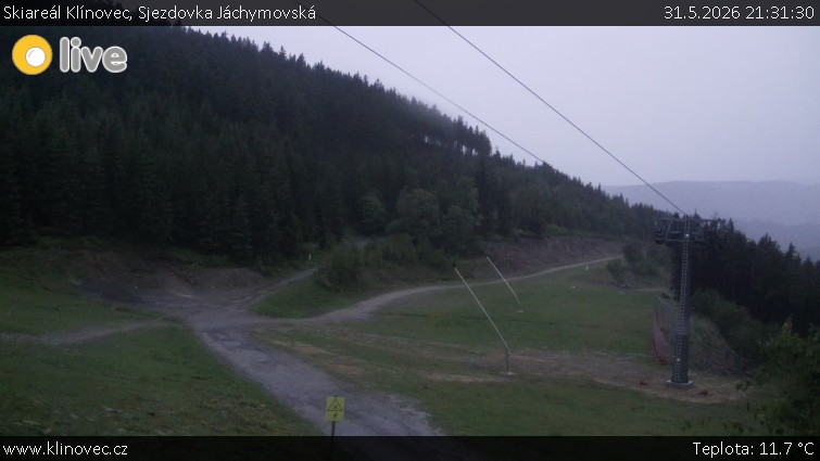 Skiareál Klínovec - Sjezdovka Jáchymovská, lanovka Prima Express - 31.5.2026 v 21:31