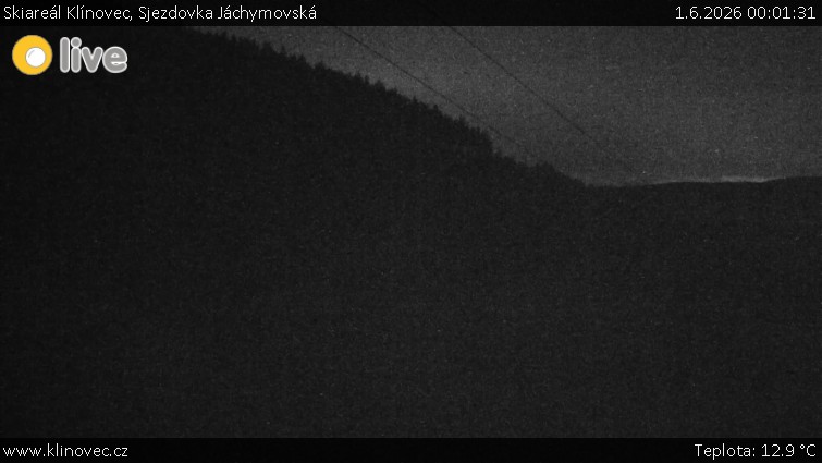 Skiareál Klínovec - Sjezdovka Jáchymovská, lanovka Prima Express - 1.6.2026 v 00:01