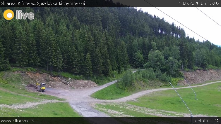 Skiareál Klínovec - Sjezdovka Jáchymovská, lanovka Prima Express - 10.6.2026 v 06:15