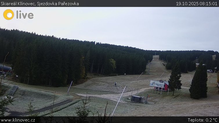 Skiareál Klínovec - Sjezdovka Pařezovka, lanovka CineStar Express - 19.10.2025 v 08:15 Skiareál Klínovec - Sjezdovka Pařezovka, lanovka CineStar Express - 19.10.2025 v 08:15