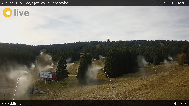 Skiareál Klínovec - Sjezdovka Pařezovka, lanovka CineStar Express - 31.10.2025 v 08:45 Skiareál Klínovec - Sjezdovka Pařezovka, lanovka CineStar Express - 31.10.2025 v 08:45
