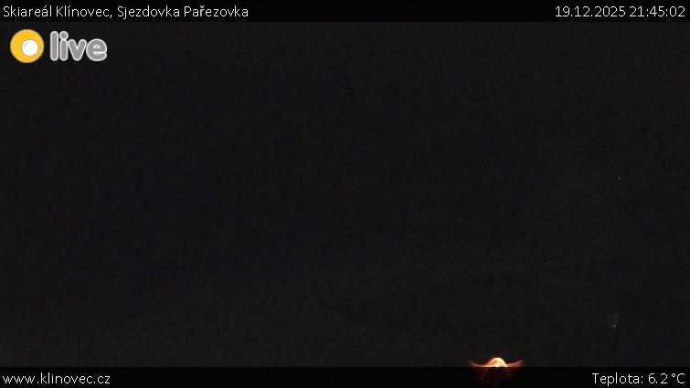Skiareál Klínovec - Sjezdovka Pařezovka, lanovka CineStar Express - 19.12.2025 v 21:45