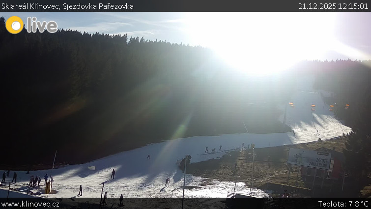 Skiareál Klínovec - Sjezdovka Pařezovka, lanovka CineStar Express - 21.12.2025 v 12:15