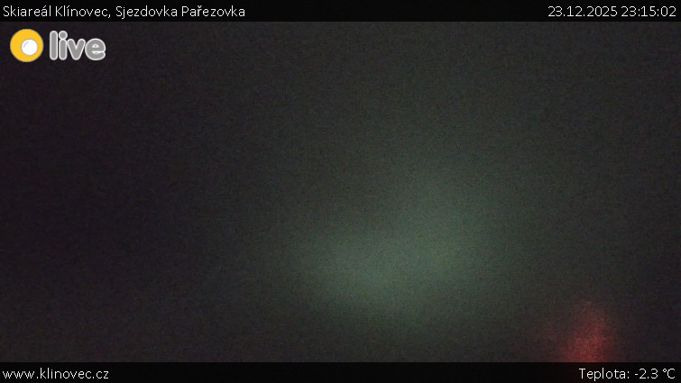 Skiareál Klínovec - Sjezdovka Pařezovka, lanovka CineStar Express - 23.12.2025 v 23:15