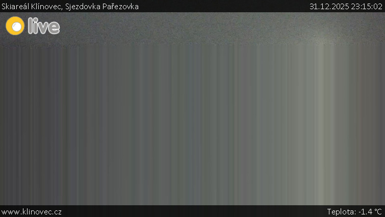 Skiareál Klínovec - Sjezdovka Pařezovka, lanovka CineStar Express - 31.12.2025 v 23:15