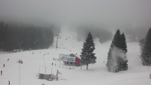 Skiareál Klínovec - Sjezdovka Pařezovka, lanovka CineStar Express - 1.1.2026 v 13:45