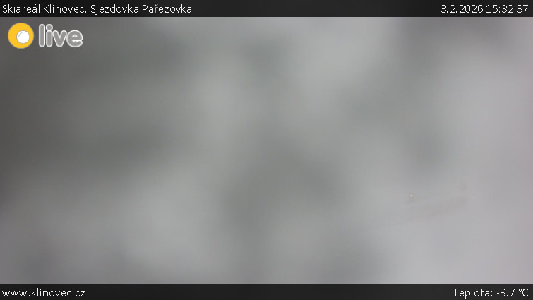 Skiareál Klínovec - Sjezdovka Pařezovka, lanovka CineStar Express - 3.2.2026 v 15:32