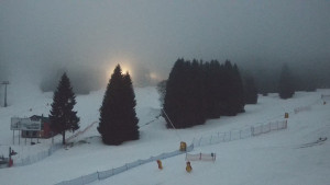 Skiareál Klínovec - Sjezdovka Pařezovka, lanovka CineStar Express - 9.2.2026 v 07:02