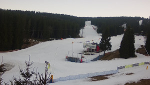 Skiareál Klínovec - Sjezdovka Pařezovka, lanovka CineStar Express - 2.3.2026 v 17:45