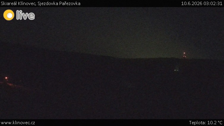 Skiareál Klínovec - Sjezdovka Pařezovka, lanovka CineStar Express - 10.6.2026 v 03:02