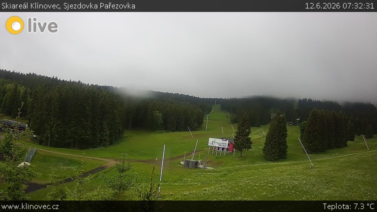 Skiareál Klínovec - Sjezdovka Pařezovka, lanovka CineStar Express - 12.6.2026 v 07:32