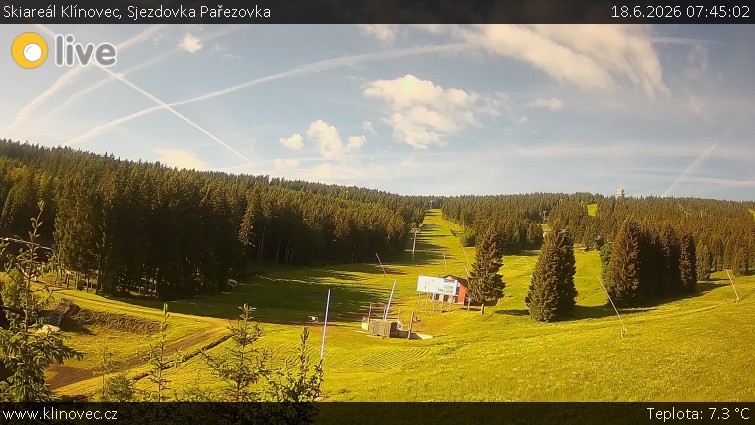 Skiareál Klínovec - Sjezdovka Pařezovka, lanovka CineStar Express - 18.6.2026 v 07:45