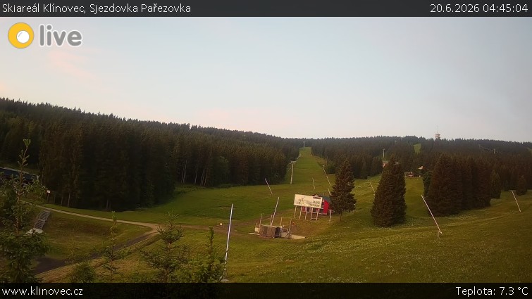 Skiareál Klínovec - Sjezdovka Pařezovka, lanovka CineStar Express - 20.6.2026 v 04:45