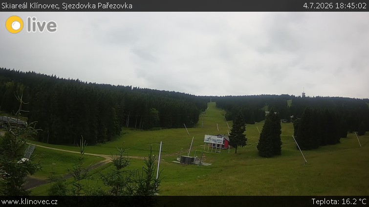 Skiareál Klínovec - Sjezdovka Pařezovka, lanovka CineStar Express - 4.7.2026 v 18:45