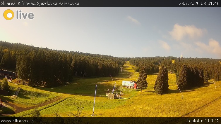 Skiareál Klínovec - Sjezdovka Pařezovka, lanovka CineStar Express - 28.7.2026 v 08:01