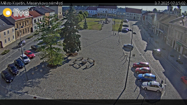 Město Kojetín - Masarykovo náměstí - 3.7.2025 v 07:15