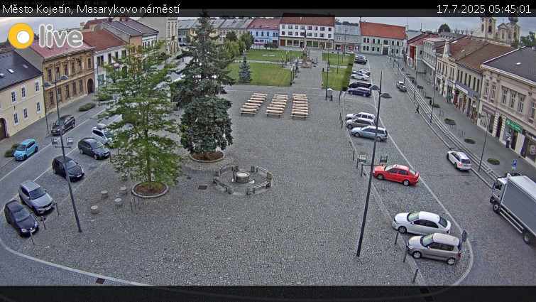 Město Kojetín - Masarykovo náměstí - 17.7.2025 v 05:45 Město Kojetín - Masarykovo náměstí - 17.7.2025 v 05:45