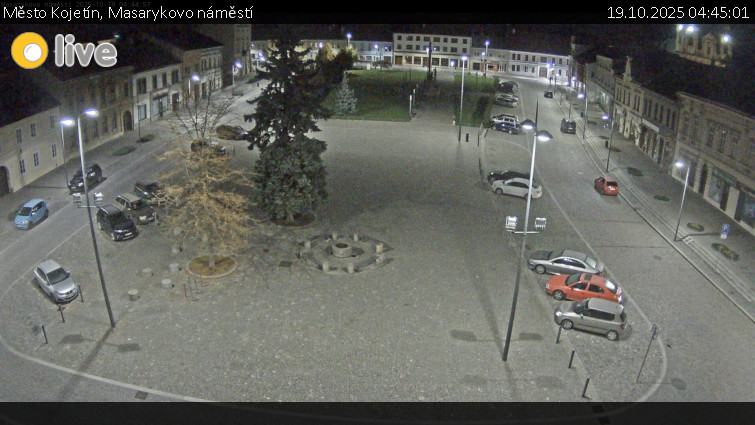 Město Kojetín - Masarykovo náměstí - 19.10.2025 v 04:45 Město Kojetín - Masarykovo náměstí - 19.10.2025 v 04:45