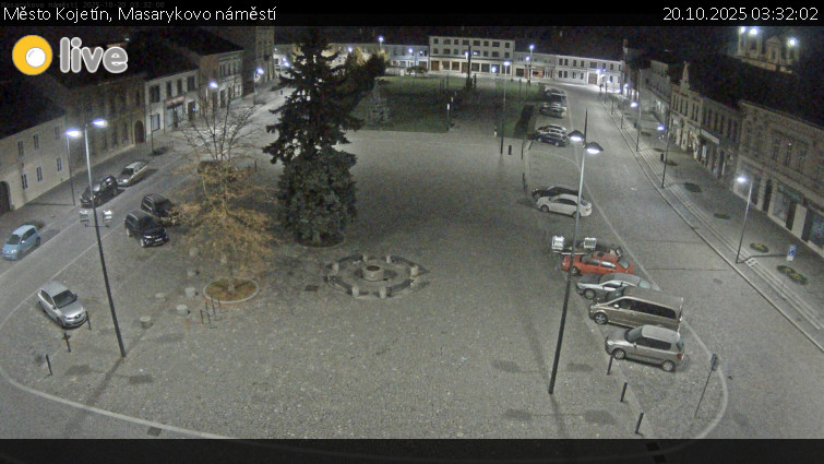 Město Kojetín - Masarykovo náměstí - 20.10.2025 v 03:32 Město Kojetín - Masarykovo náměstí - 20.10.2025 v 03:32