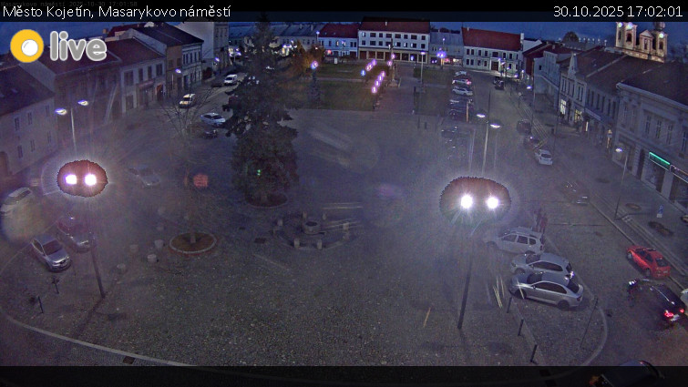 Město Kojetín - Masarykovo náměstí - 30.10.2025 v 17:02 Město Kojetín - Masarykovo náměstí - 30.10.2025 v 17:02