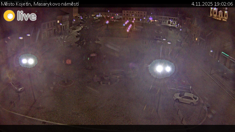 Město Kojetín - Masarykovo náměstí - 4.11.2025 v 19:02