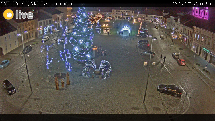 Město Kojetín - Masarykovo náměstí - 13.12.2025 v 19:02