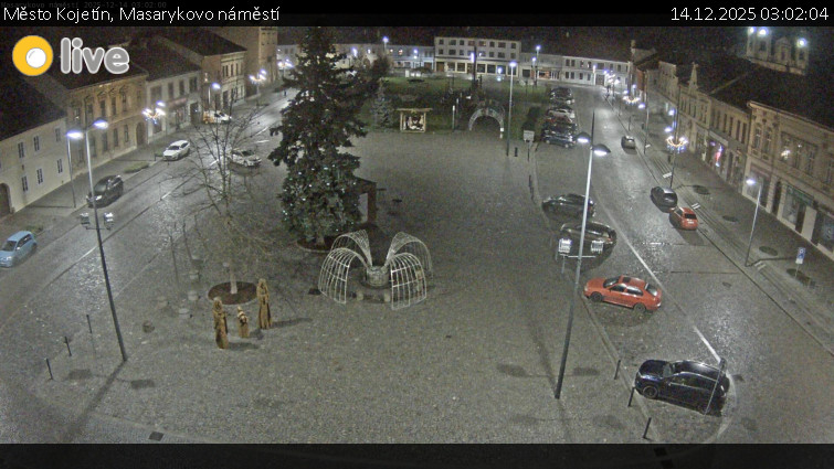 Město Kojetín - Masarykovo náměstí - 14.12.2025 v 03:02