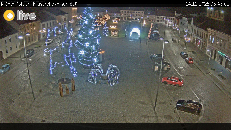 Město Kojetín - Masarykovo náměstí - 14.12.2025 v 05:45