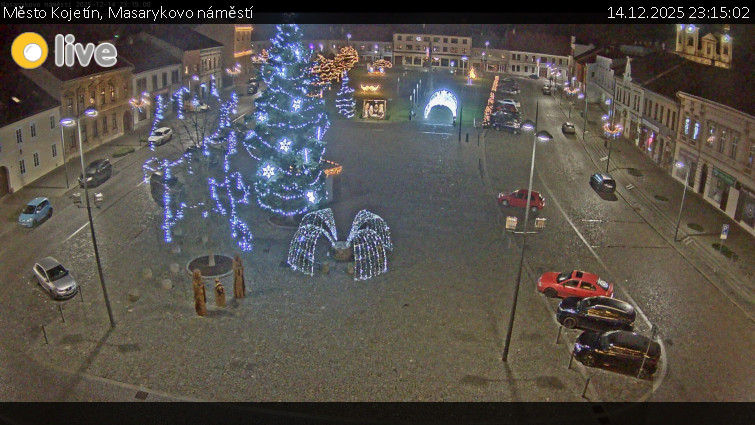 Město Kojetín - Masarykovo náměstí - 14.12.2025 v 23:15