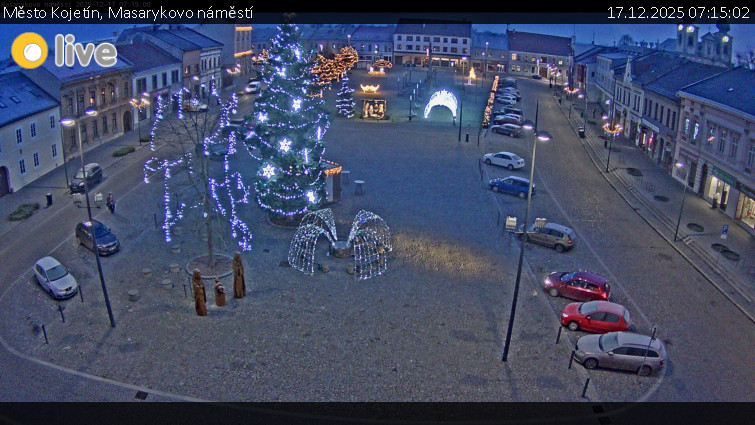 Město Kojetín - Masarykovo náměstí - 17.12.2025 v 07:15