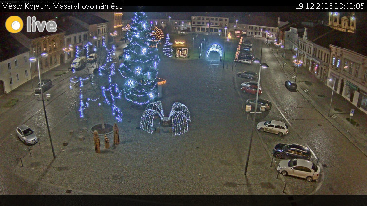 Město Kojetín - Masarykovo náměstí - 19.12.2025 v 23:02