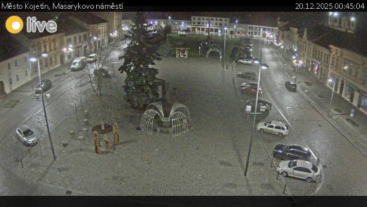 Město Kojetín - Masarykovo náměstí - 20.12.2025 v 00:45