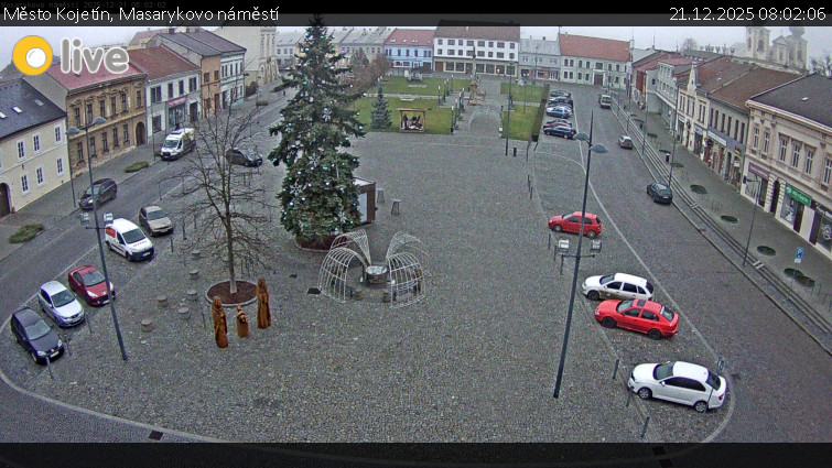Město Kojetín - Masarykovo náměstí - 21.12.2025 v 08:02