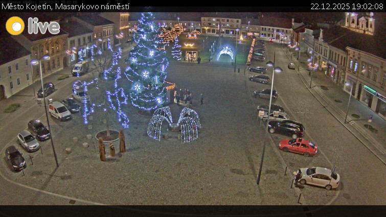 Město Kojetín - Masarykovo náměstí - 22.12.2025 v 19:02