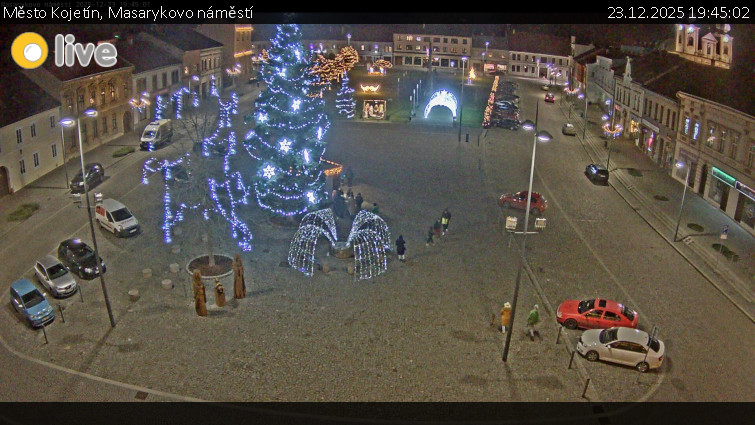 Město Kojetín - Masarykovo náměstí - 23.12.2025 v 19:45