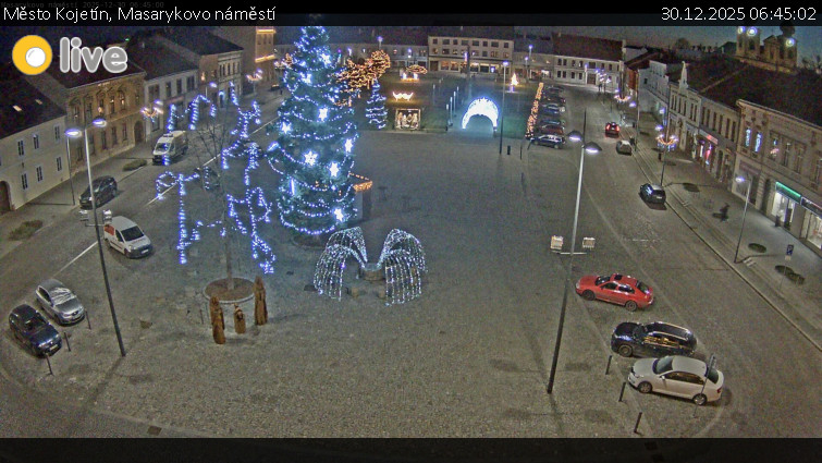 Město Kojetín - Masarykovo náměstí - 30.12.2025 v 06:45
