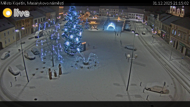 Město Kojetín - Masarykovo náměstí - 31.12.2025 v 21:15