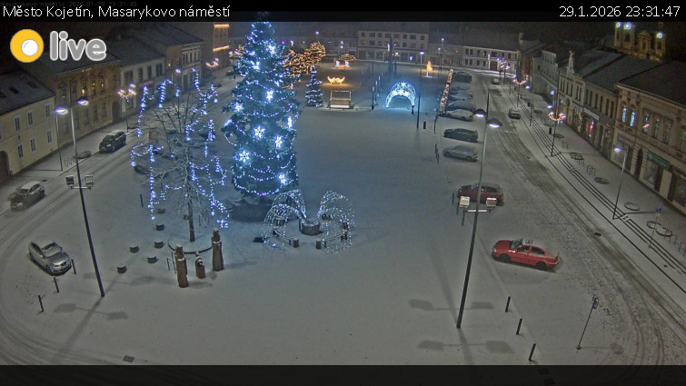 Město Kojetín - Masarykovo náměstí - 29.1.2026 v 23:31