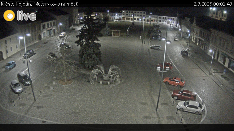 Město Kojetín - Masarykovo náměstí - 2.3.2026 v 00:01