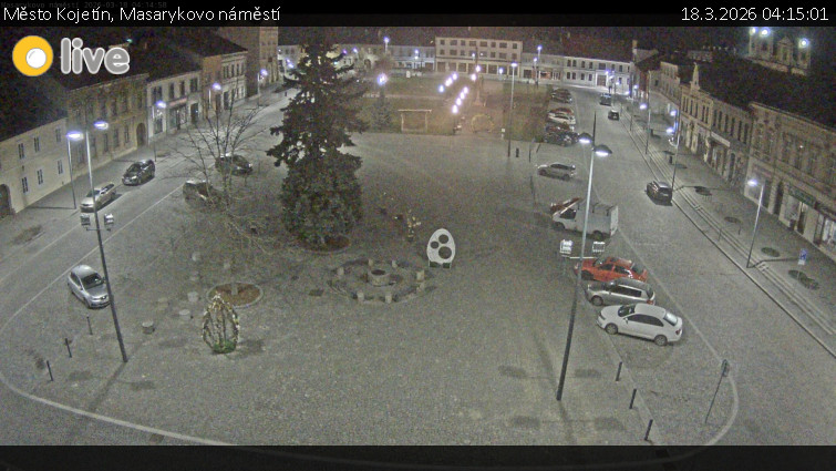 Město Kojetín - Masarykovo náměstí - 18.3.2026 v 04:15