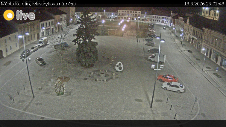 Město Kojetín - Masarykovo náměstí - 18.3.2026 v 23:01