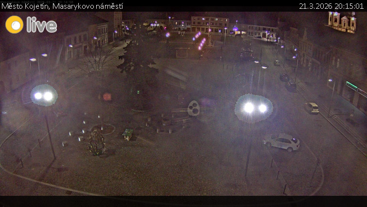 Město Kojetín - Masarykovo náměstí - 21.3.2026 v 20:15